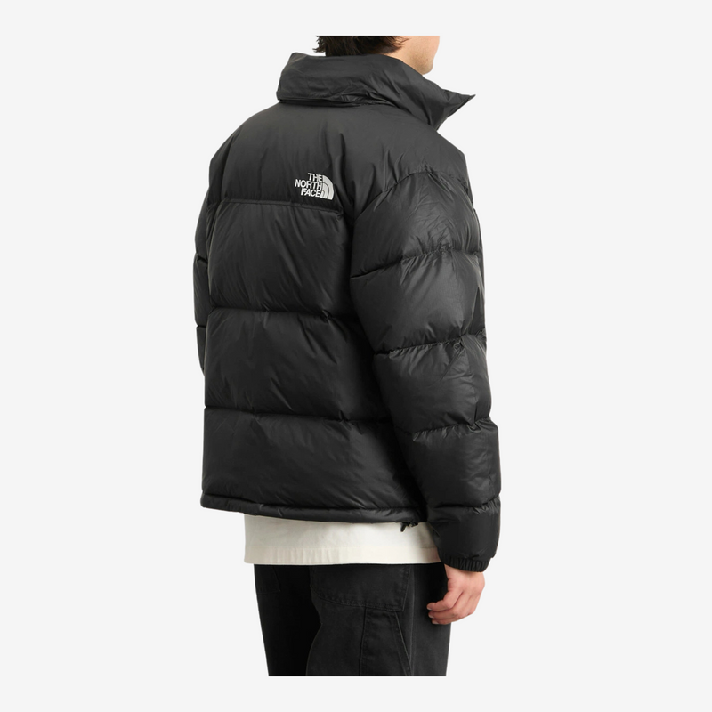 Moose Knuckles Men's Long Black Parka with Fur-Style Hood Trim