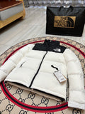 The North Face 1996 Stand-Collar Puffer Jacket - White & Black