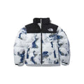 The North Face Earth-Print Stand-Collar Puffer Jacket