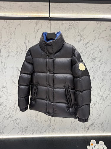 Moncler F055 Unisex Stand-Collar Puffer Jacket - Black