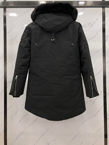 Moose Knuckles Men's Longline Hooded Parka - Black