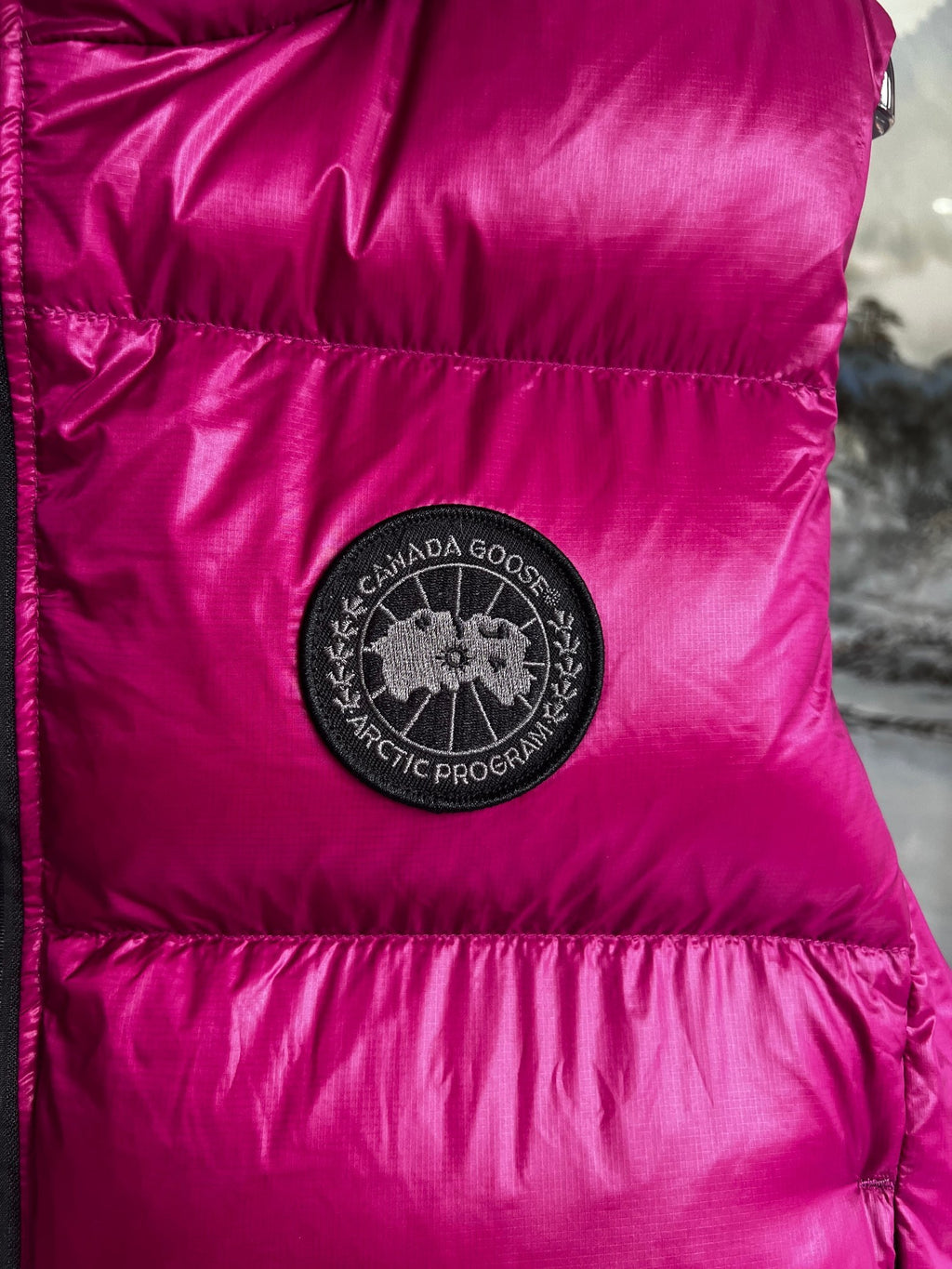 Canada Goose Cypress Black Disc Glossy Puffer Vest