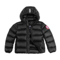 Canada Goose Crofton Kids' Hooded Puffer Jacket - Black