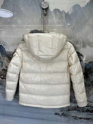 Moncler Kids' Hooded Puffer Jacket - Cream