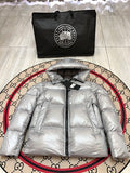 Canada Goose Crofton 2252 Hooded Puffer Jacket - Silver