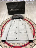 Moose Knuckles Men's Hooded Parka - Light Gray