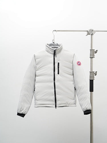 Canada Goose Lodge Stand-Collar Jacket - White