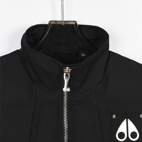 Moose Knuckles Metal Logo Studded Puffer Vest