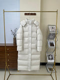 lululemon Wunder Puff Women's Long Hooded Puffer Coat - Off-White