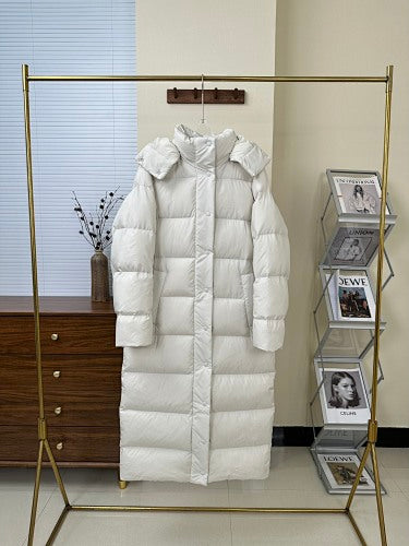 lululemon Wunder Puff Women's Long Hooded Puffer Coat - Off-White