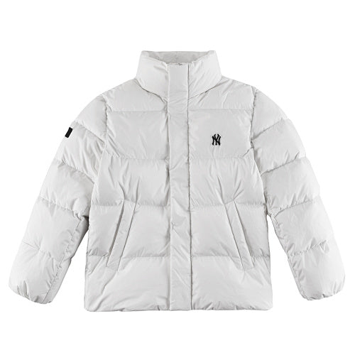 MLB New York Yankees Unisex Stand-Collar Puffer Jacket - White