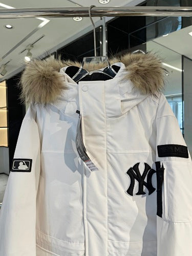 MLB New York Yankees Unisex Hooded Parka - White