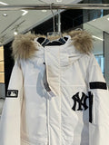 MLB New York Yankees Unisex Hooded Parka - White