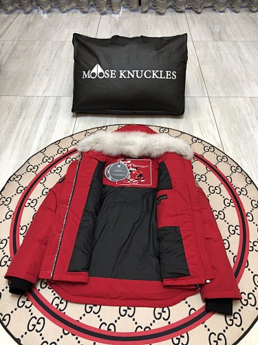 Moose Knuckles Women's Hooded Jacket - Red