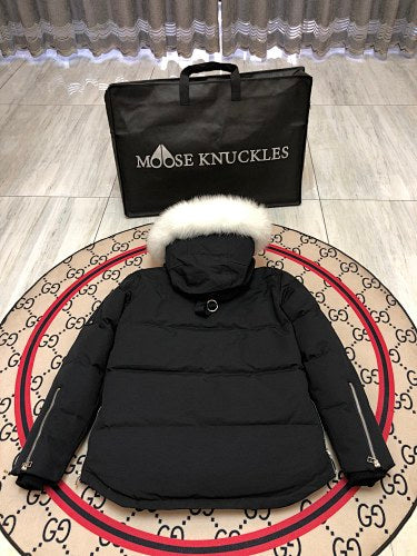 Moose Knuckles Men's Hooded Parka - Black