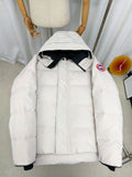 Canada Goose Wyndham Hooded Puffer Jacket - White
