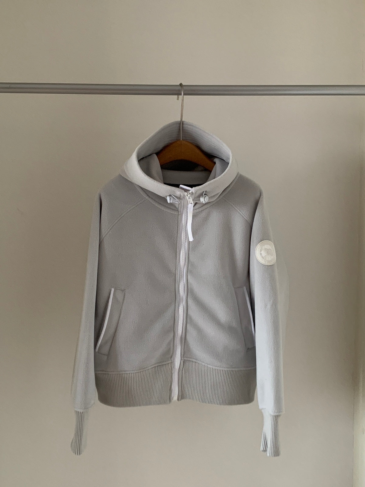 Canada Goose Full-Zip Hoodie - Light Grey