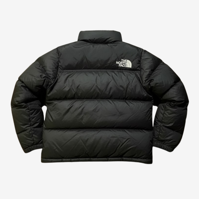 Moose Knuckles Men's Long Black Parka with Fur-Style Hood Trim