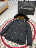 Moose Knuckles Men's Trimmed-Hood Puffer Jacket - Black