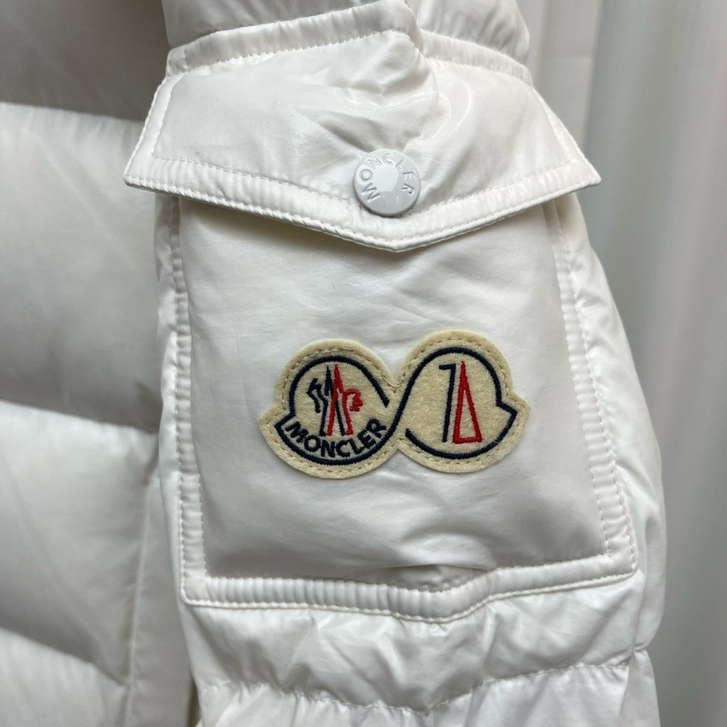 Moncler 70th Anniversary Hooded Puffer Jacket - White