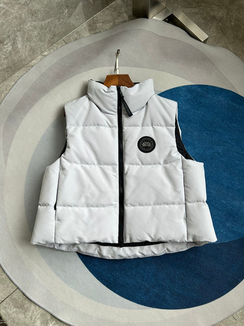 Canada Goose Grandview Black Label Cropped Puffer Vest - White
