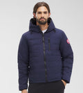 Canada Goose Men's Hooded Puffer Jacket - Navy Blue