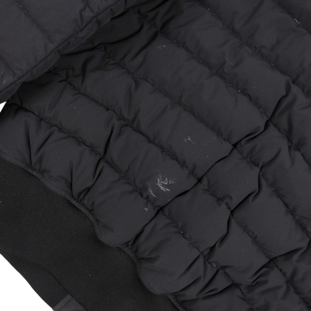 Moose Knuckles Black Quilted Zip-Up Bomber Jacket