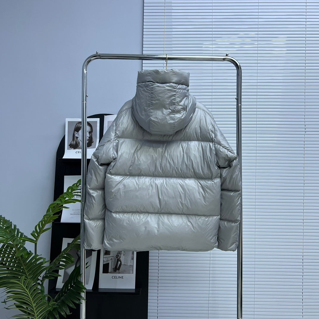 Canada Goose Crofton Hooded Puffer Jacket - Silver
