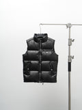 Prada Quilted Zip-Up Puffer Vest in Black