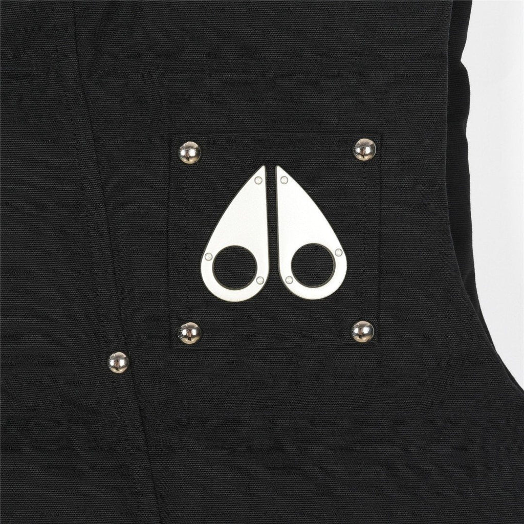 Moose Knuckles Quilted Down Vest in Black