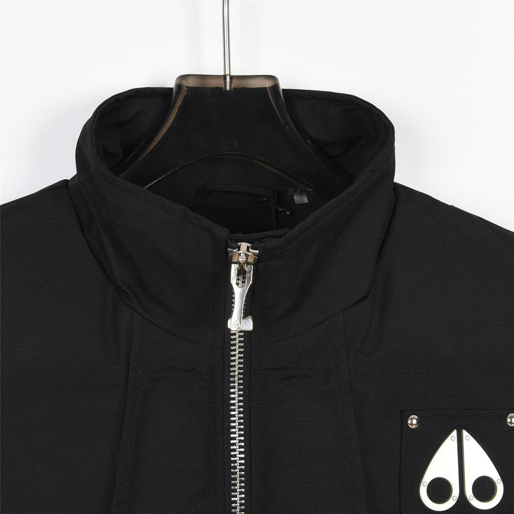 Moose Knuckles Quilted Down Vest in Black