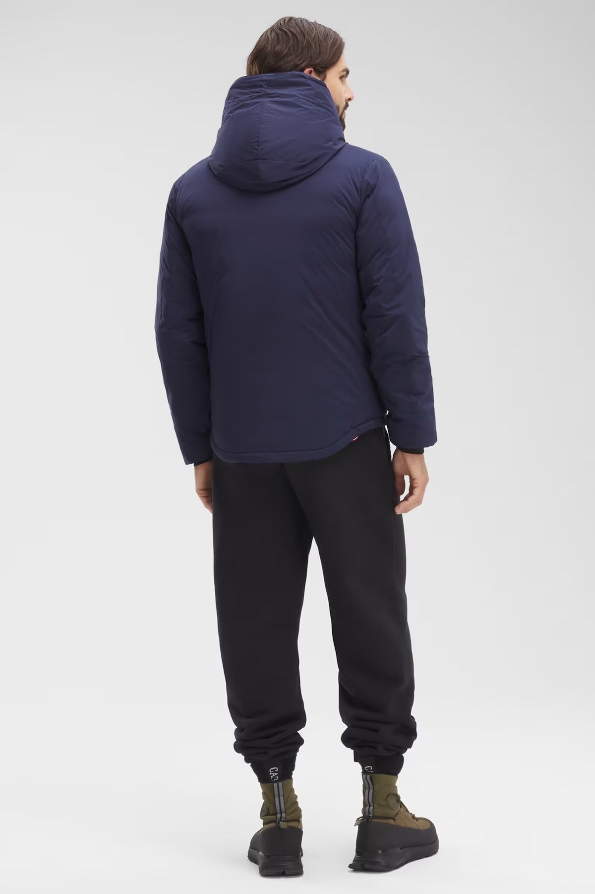 Canada Goose Men's Hooded Puffer Jacket - Navy Blue
