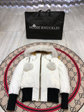 Moose Knuckles Women's Hooded Bomber Jacket - White
