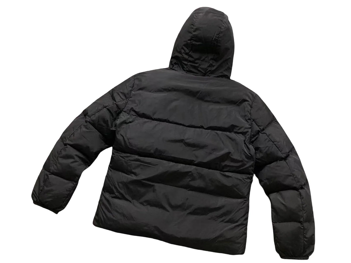 Moncler Logo-Hood Puffer Jacket - Black