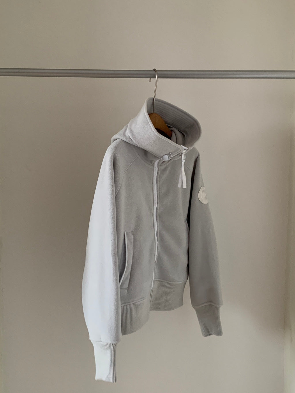 Canada Goose Full-Zip Hoodie - Light Grey