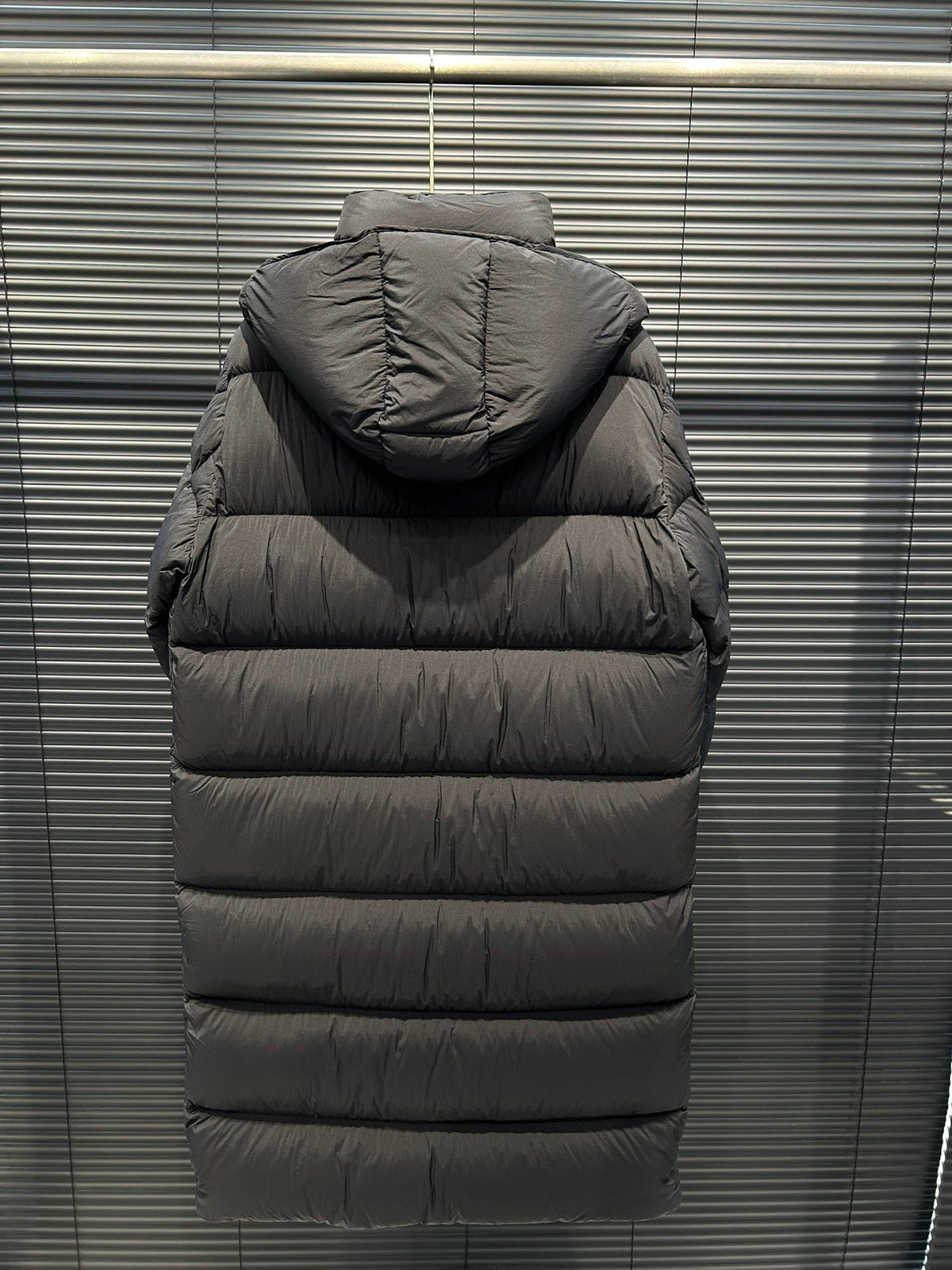 Moncler Matte Longline Hooded Puffer Coat - Black