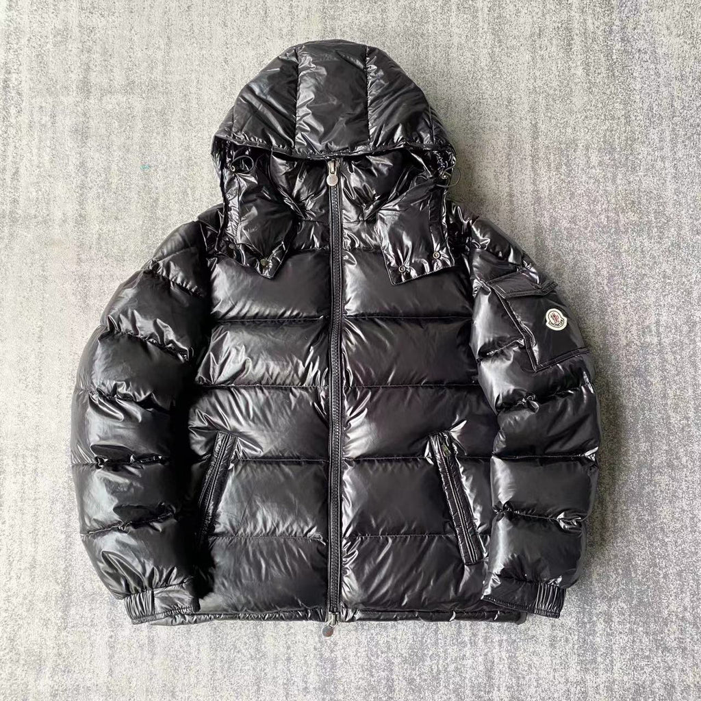 Moncler Maya Hooded Puffer Jacket - Black