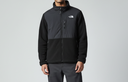 The North Face Men's Full-Zip Fleece Jacket in Black