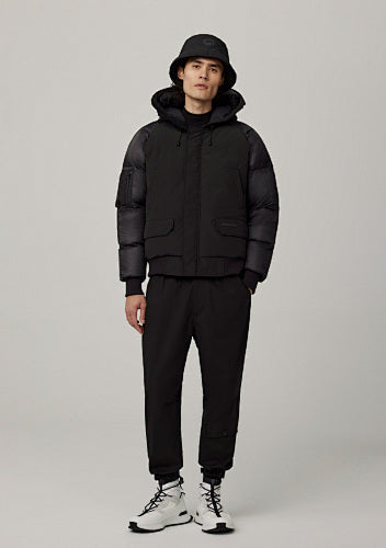 Canada Goose Men's Hooded Hybrid Bomber Jacket - Black