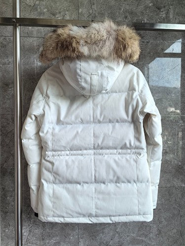 Canada Goose Hooded Quilted Puffer Jacket - White