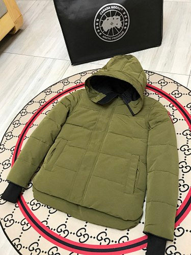 Canada Goose Unisex Hooded Quilted Jacket - Olive Green