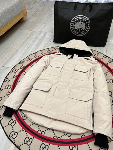 Canada Goose Unisex Hooded Parka - Cream