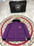 Canada Goose Kids' Hooded Parka - Purple