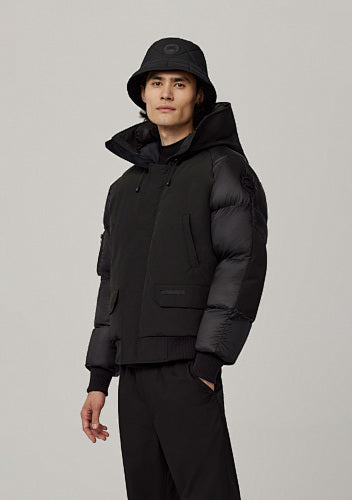 Canada Goose Men's Hooded Hybrid Bomber Jacket - Black