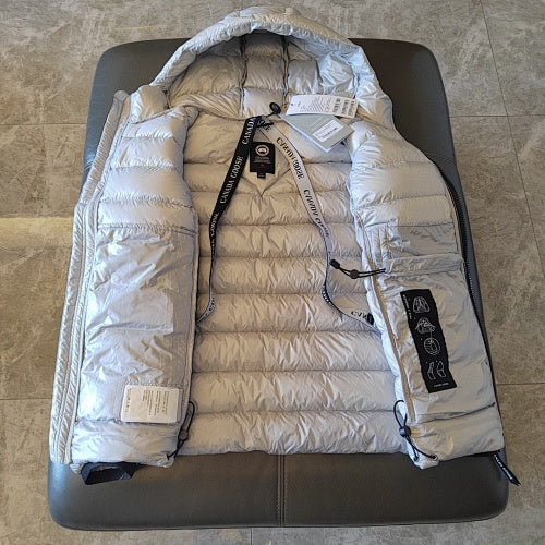 Canada Goose Hooded Quilted Puffer Jacket - Silver