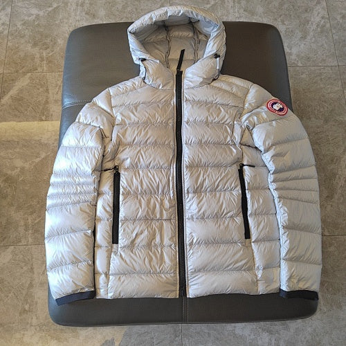 Canada Goose Hooded Quilted Puffer Jacket - Silver