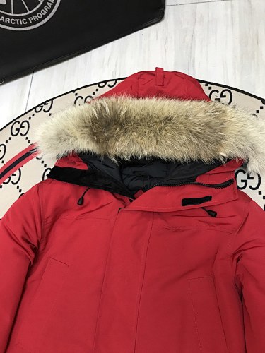 Canada Goose Unisex Hooded Parka - Red