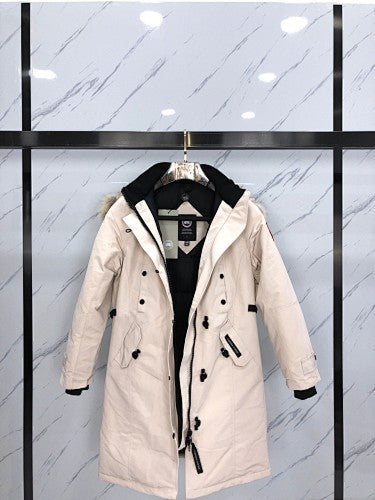 Canada Goose Longline Hooded Parka - Cream