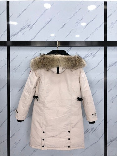Canada Goose Longline Hooded Parka - Cream