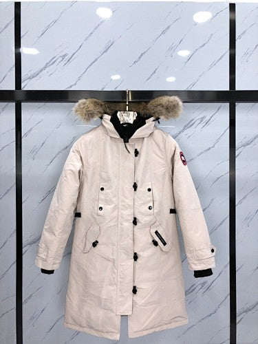 Canada Goose Longline Hooded Parka - Cream